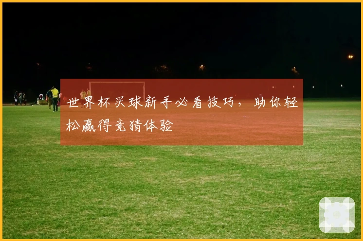 世界杯买球新手必看技巧，助你轻松赢得竞猜体验