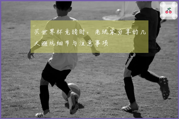 买世界杯竞猜时，老玩家分享的几大避坑细节与注意事项