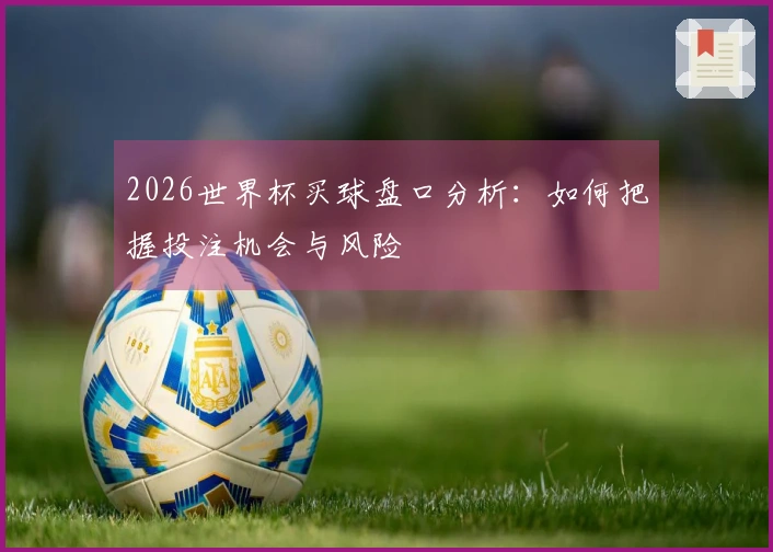2026世界杯买球盘口分析：如何把握投注机会与风险